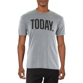 Fourlaps Mens Gray Grapchic Short Sleeve Tee Shirts & Tops Athletic M メンズ