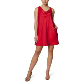 ランドリーバイシェルシーガル Laundry by Shelli Segal Womens Red Cowl Neck Sleeveless Mini Dress 0 レディース