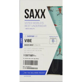 Saxx Mens Black 2 Pack Slim Fit Underwear Boxer Briefs S 39-42 メンズ