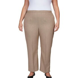 Alfred Dunner Womens Comfort Waist Classic Fit Ankle Pants Plus レディース