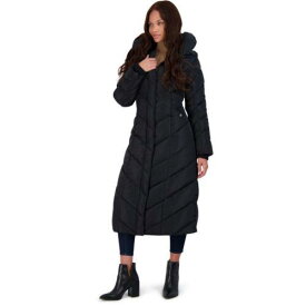 メデン Steve Madden Womens Black Fleece Lined Quilted Long Coat Outerwear S レディース