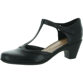 イージー ピリット Easy Spirit Womens Cara Black T-Strap Heels Shoes 12 Medium (B M) レディース