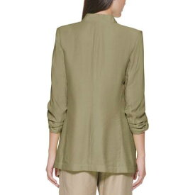 ディーケーエヌワイ DKNY Womens Ruched Suit Separate Office Open-Front Blazer Jacket レディース