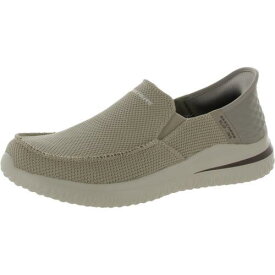 スケッチャーズ Skechers Mens Knit Slip On Lifestyle Loafers Shoes メンズ