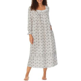 アイリーンウエスト Eileen West Womens White Lace Trim Nightwear Sleepwear Nightgown L レディース