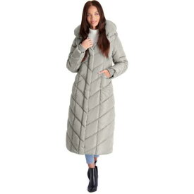 メデン Steve Madden Womens Gray Fleece Lined Quilted Long Coat Outerwear S レディース