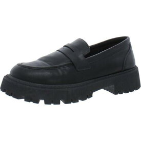 ウォンテッド Wanted Womens Cocoa Black Leather Loafers Shoes 10 Medium (B M) レディース