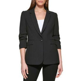 ディーケーエヌワイ DKNY Womens Office Suit Separate One-Button Blazer Jacket レディース