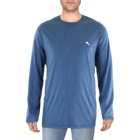 トミーバハマ Tommy Bahama Mens Blue Logo Printed Knit Graphic T-Shirt Shirt XXL メンズ