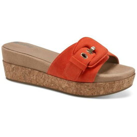 Giani Bernini Womens Ashllyn Faux Suede Cork Wedge Sandals Shoes レディース