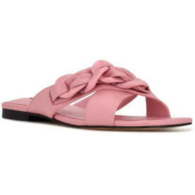 ナインウエスト Nine West Womens Misty Pink Chain Slide Sandals Shoes 9 Medium (B M) レディース