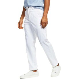 カルバンクライン Calvin Klein Mens Flat Front Straight Legs Solid Trouser Pants メンズ