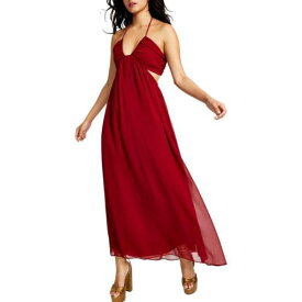 Bar III Womens Red Polyester Maxi Dress XXS レディース