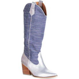 Silvia Cobos Womens MOON Silver Cowboy Western Boots 10 Medium (B M) レディース