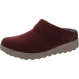 ダンスコ Dansko Womens Lucie Red Wool Slip On Mules Shoes 40 Medium(B M) レディース