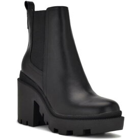 ナインウエスト Nine West Womens Forme Leather Ankle Stretch Chelsea Boots Shoes レディース