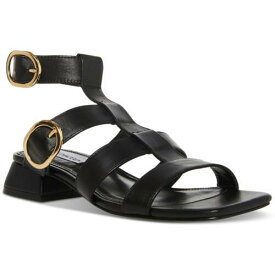 メデン Steve Madden Womens Aylin Black Gladiator Sandals Shoes 9 Medium (B M) レディース