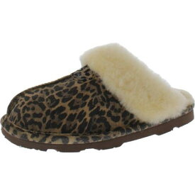 ベアパウ Bearpaw Womens Loki II Brown Sheepskin Slippers Shoes 6 Medium (B M) レディース