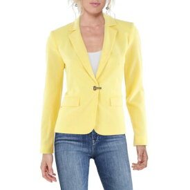 ディーケーエヌワイ DKNY Womens Yellow Work Casual One-Button Blazer Petites 2P レディース