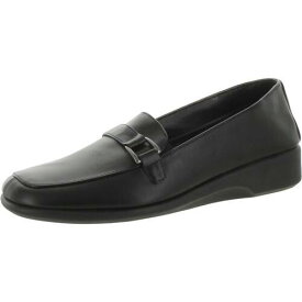 Comfort Plus By Predictions Womens Believe Black Loafers 6.5 Wide (C D W) 4432 レディース