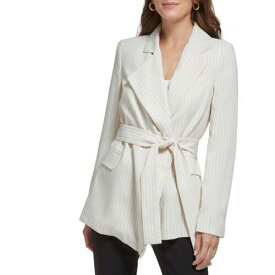 ディーケーエヌワイ DKNY Womens White Suit Separate Office One-Button Blazer Jacket 12 レディース