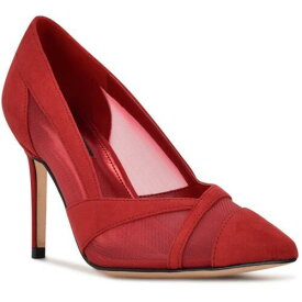 ナインウエスト Nine West Womens Red Faux Suede Dressy Pumps Shoes 8 Medium (B M) レディース