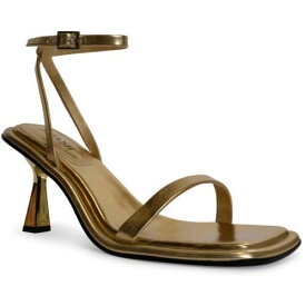 Smash Womens Mona Faux Leather Ankle Strap Evening Heels Shoes レディース