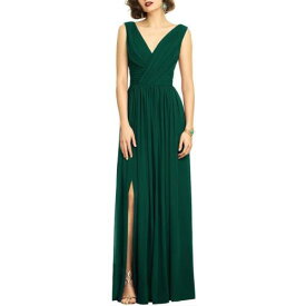 ドレッシーコレクション Dessy Collection by Vivian Diamond Womens Green Evening Dress Gown 10 レディース