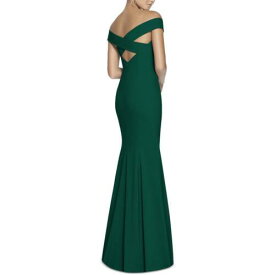 ドレッシーコレクション Dessy Collection by Vivian Diamond Womens Green Evening Dress Gown 12 レディース