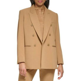 ディーケーエヌワイ DKNY Womens Brown Suit Separate Double-Breasted Blazer Jacket 10 レディース