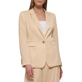 ディーケーエヌワイ DKNY Womens Beige Suit Separate One-Button Blazer Jacket Plus 18 レディース