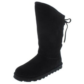 ベアパウ Bearpaw Womens Phylly Black Suede Winter Boots Shoes 10 Medium (B M) レディース