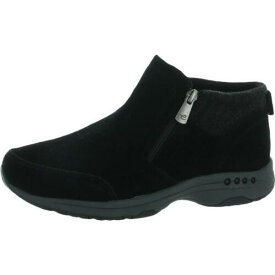 イージー ピリット Easy Spirit Womens Tshuffle Black Suede Shooties Shoes 8 Medium (B M) レディース
