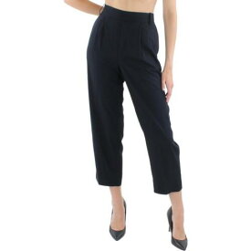 ヴィンス Vince Womens Black Pleated High Rise Work Wear Trouser Pants S レディース