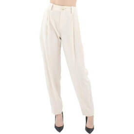 ヴィンス Vince Womens Beige Wool High-Waisted Straight-Leg Trouser Pants 12 レディース