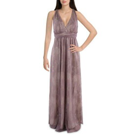 ダナ キャラン Donna Karan Womens Purple Lace Long Formal Evening Dress Gown 2 レディース