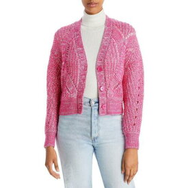 イロ IRO Womens Tapage Pink Wool Blend Button Front Cardigan Sweater Top XS レディース