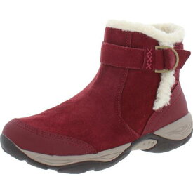 イージー ピリット Easy Spirit Womens Elk Red Suede Shearling Boots Shoes 8 Wide (C D W) レディース