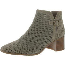 NYDJ Womens Denis Taupe Suede Ankle Booties Shoes 9.5 Medium (B M) レディース