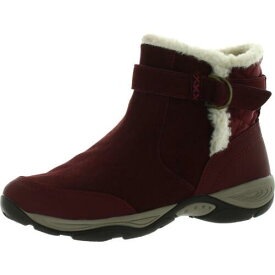 イージー ピリット Easy Spirit Womens Elk Red Suede Shearling Boots Shoes 9 Wide (C D W) レディース