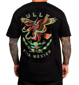 Sullen Men's Premium Viva Mexico Cinco De Mayo Jet Black Short Sleeve T Shirt... メンズ