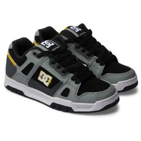 ディーシー DC Shoes Men's Stag Grey/Yellow Low Top Sneaker Shoes Clothing Apparel Skateb... メンズ