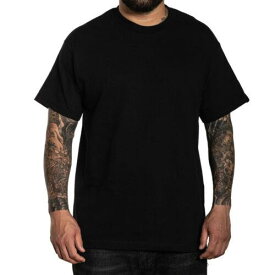 Sullen Men's Solid Standard Short Sleeve T Shirt Black Clothing Apparel Tatto... メンズ