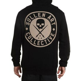 Sullen Men's BOH Long Sleeve Pullover Hoodie Jet Black Clothing Apparel Skate... メンズ