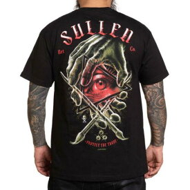 Sullen Men's Illuminati Standard Black Short Sleeve T Shirt Clothing Apparel ... メンズ