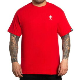Sullen Men's Standard Issue Red/White Short Sleeve T Shirt Clothing Apparel T... メンズ