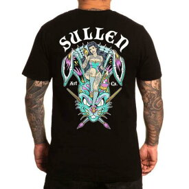 Sullen Men's Easter 24 Premium Jet Black Short Sleeve T Shirt Clothing Appare... メンズ