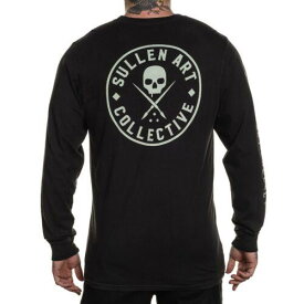 Sullen Men's Ever Long Sleeve T Shirt Vintage Black Clothing Apparel Tattooed... メンズ