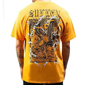 Sullen Men's 3 Headed Eagle Premium Cadmium Yellow Short Sleeve T Shirt Cloth... メンズ