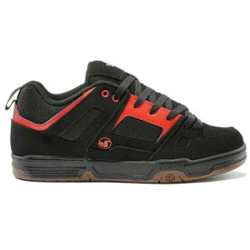 ディーブイエス DVS Men's Gambol Low Top Sneaker Shoes Black/Red/Gum Nubuck Clothing Apparel ... メンズ
